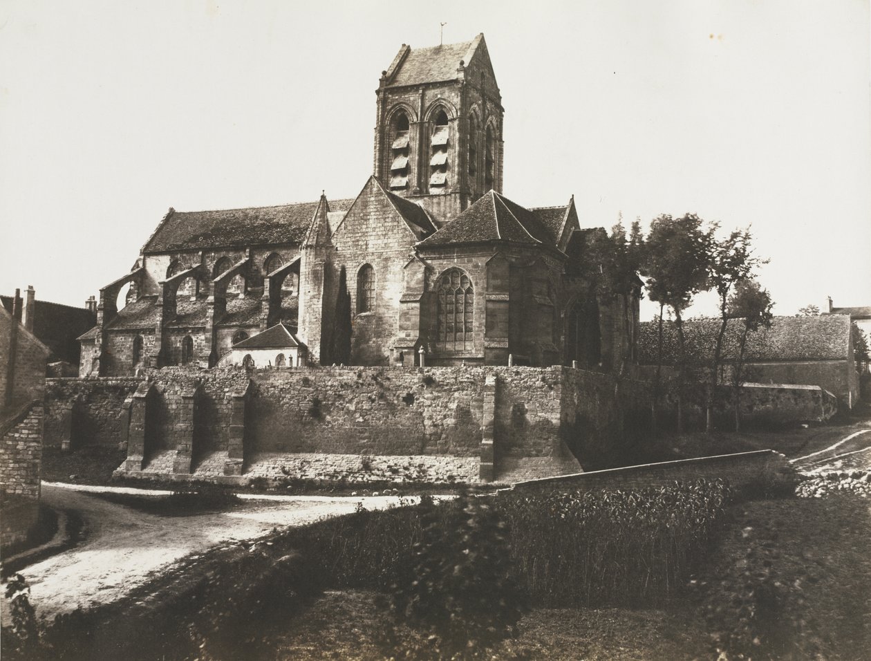 Chiesa di Auvers da Édouard Baldus