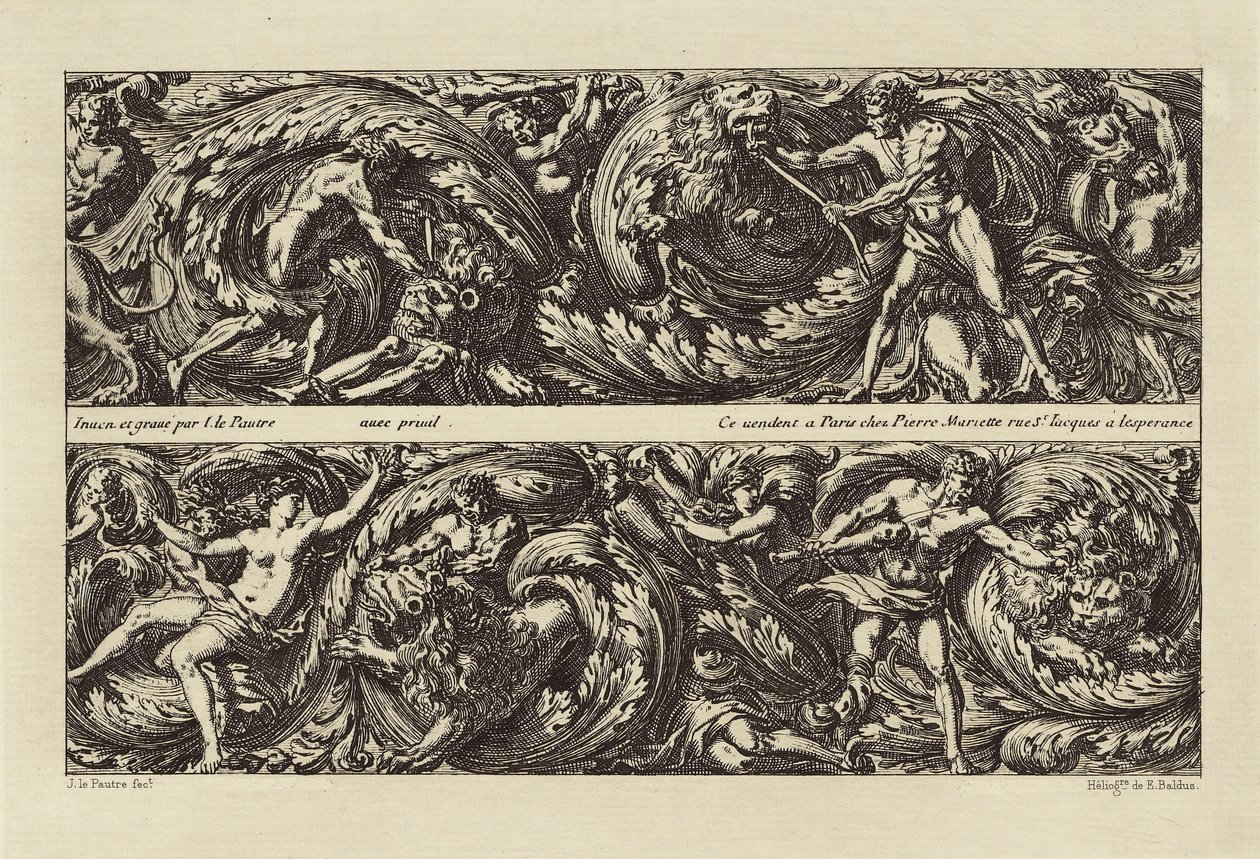 [Disegno di Jean le Pautre] da Édouard Baldus