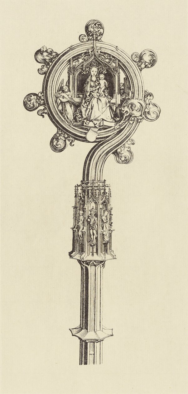 [Design per il personale di Martin Schongauer]. da Édouard Baldus