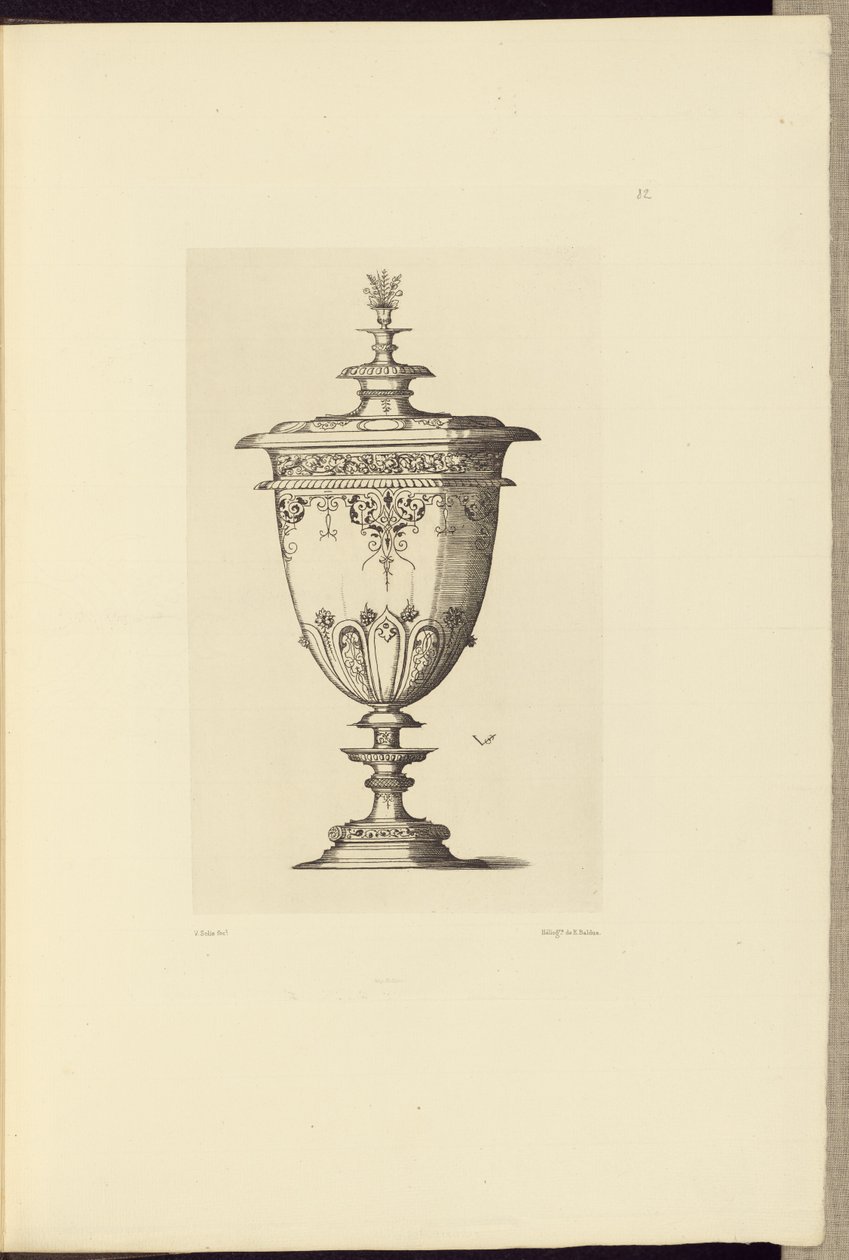 [Disegno per un vaso di Virgil Solis]. da Édouard Baldus