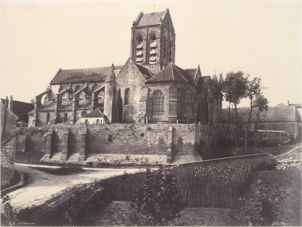 Chiesa di Auvers da Édouard Baldus