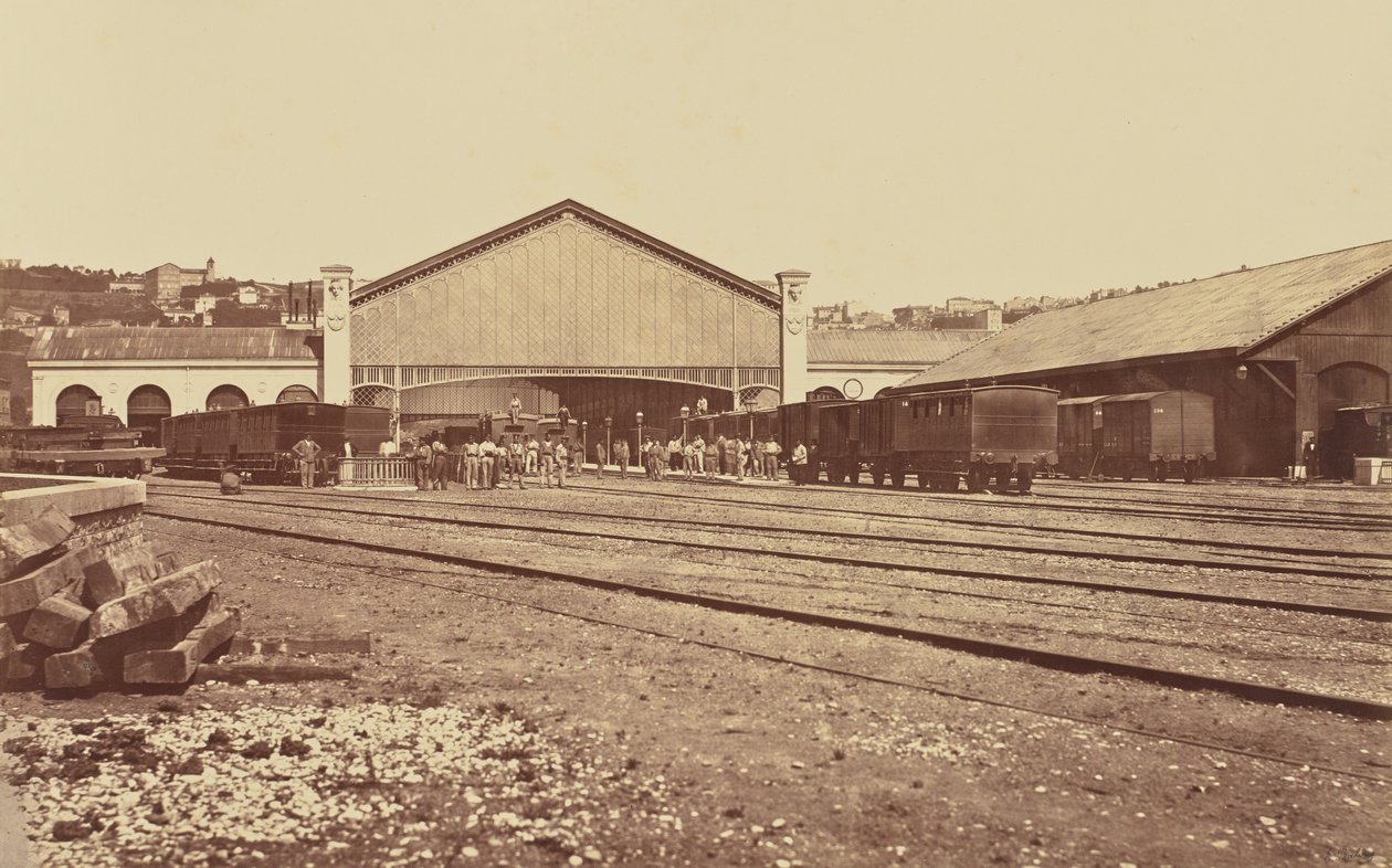 Lione. Stazione di Perrache da Édouard Baldus