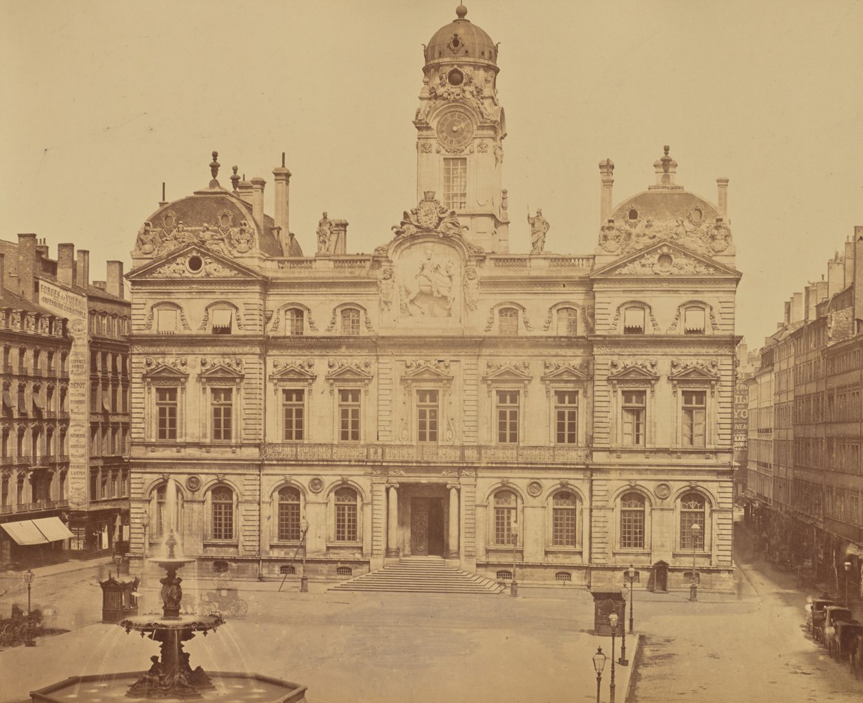 Lione. Municipio da Édouard Baldus