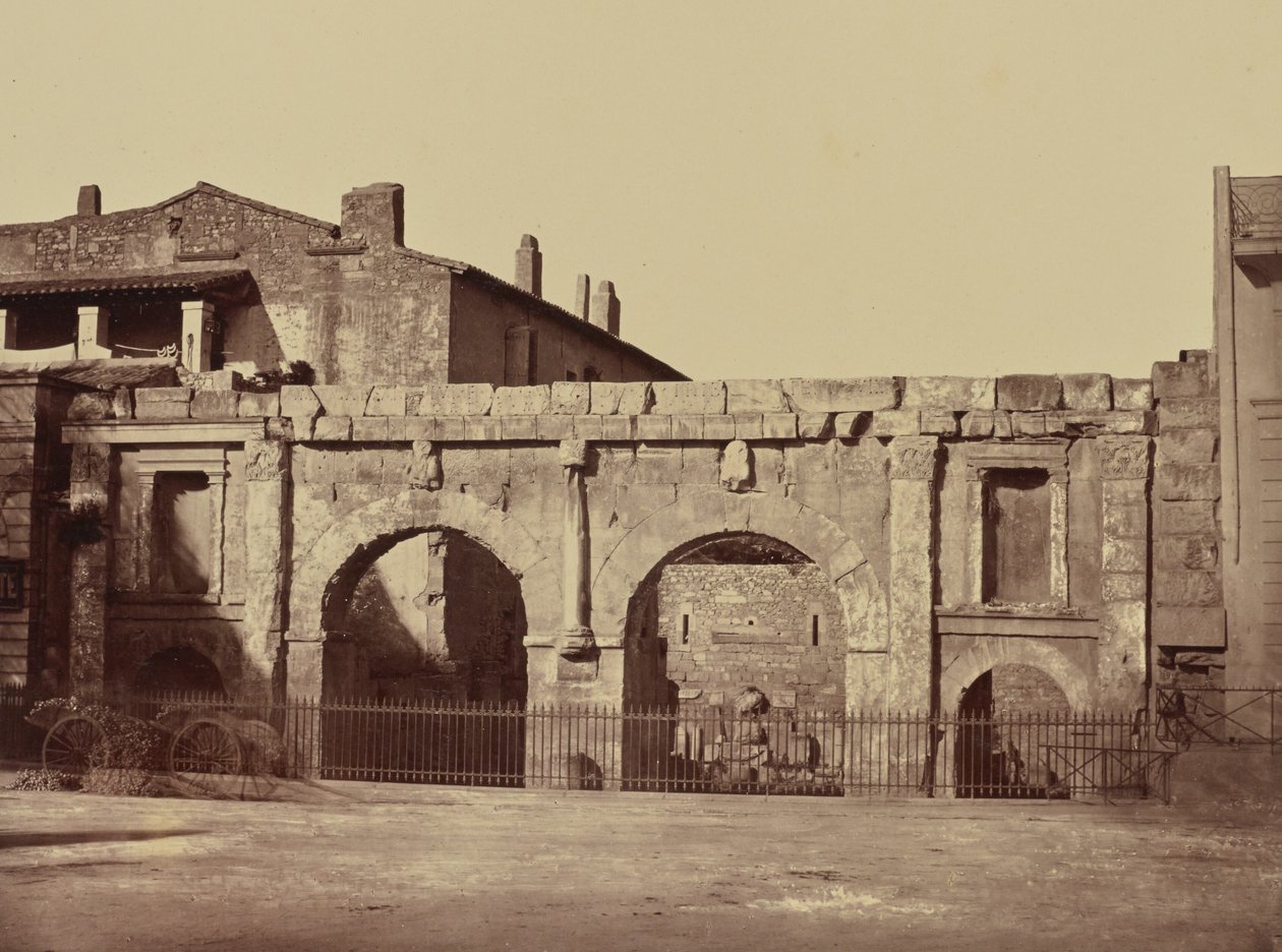 Nîmes. Porta di Augusto da Édouard Baldus