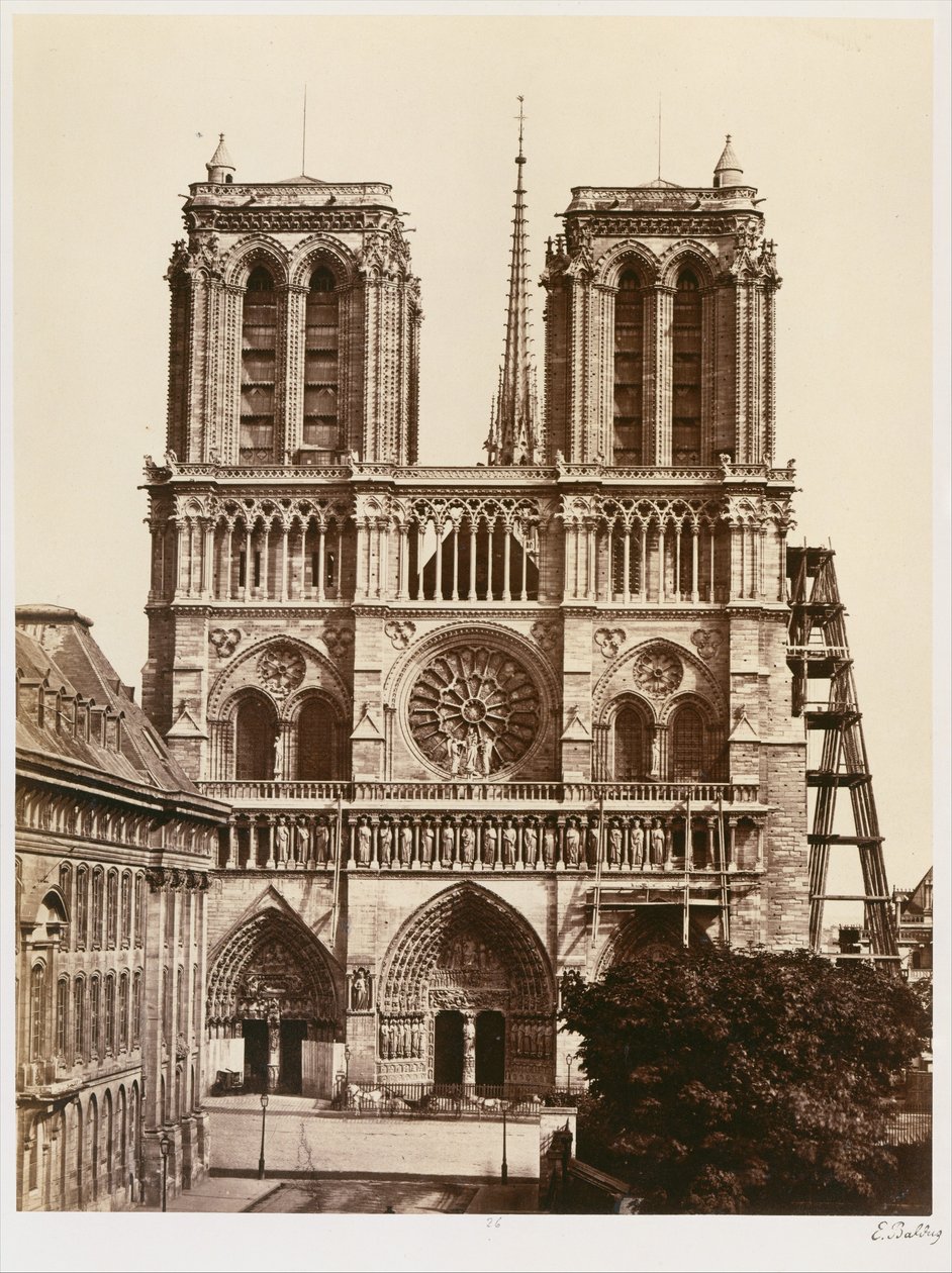 Notre-Dame (facciata) da Édouard Baldus