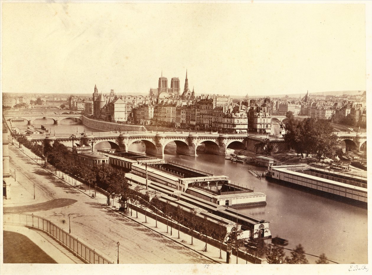 Panorama della Cité da Édouard Baldus