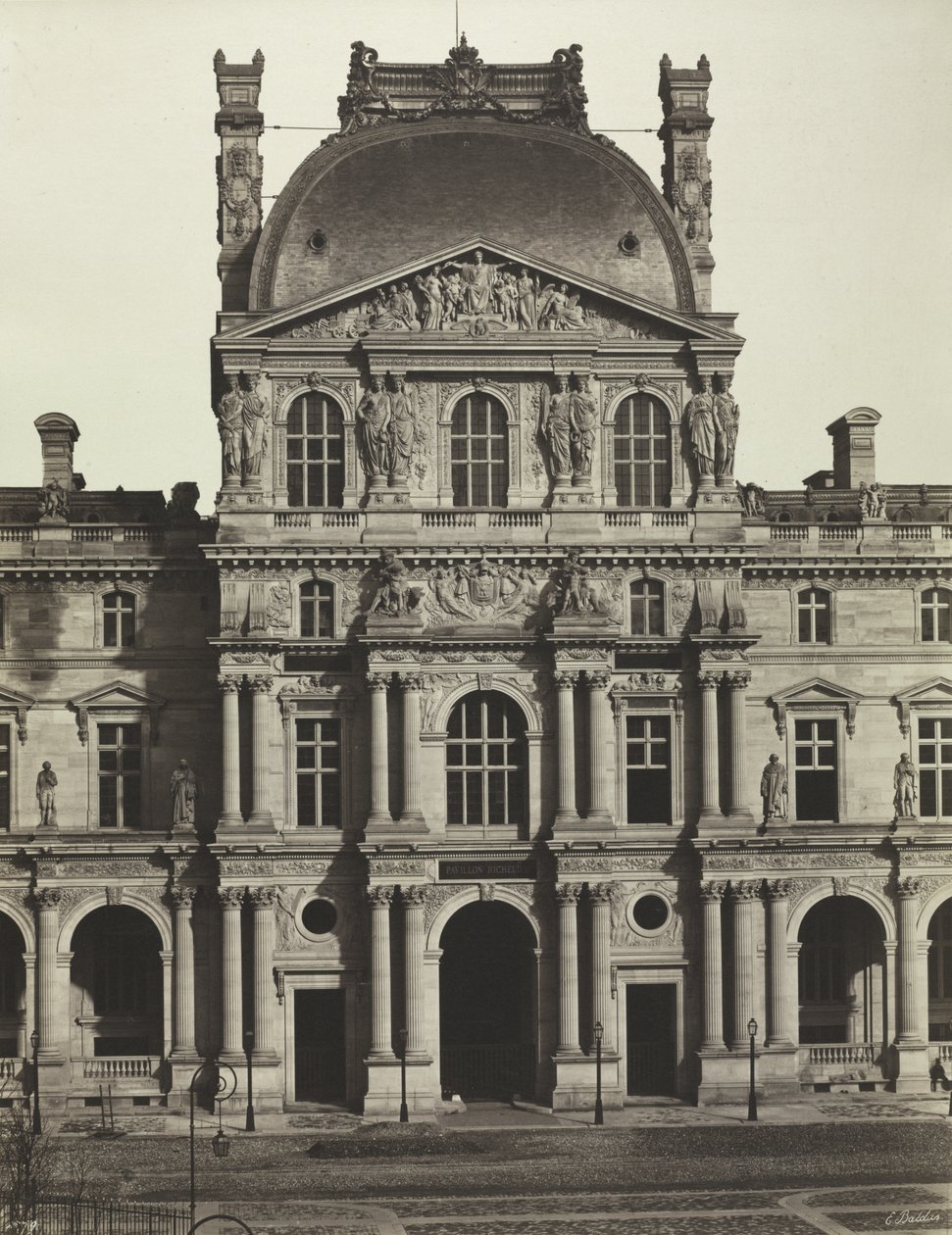 Padiglione Richelieu, Louvre, Parigi da Édouard Baldus