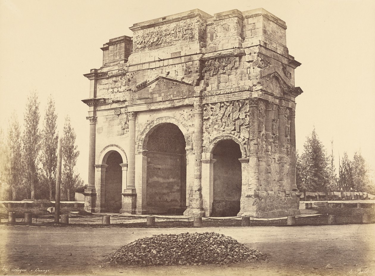 Arco romano, Orange da Édouard Baldus