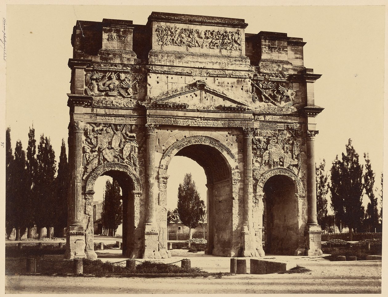 Arco romano, Orange da Édouard Baldus
