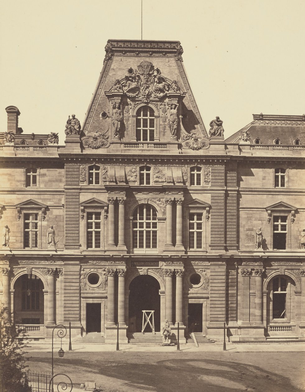 Il Padiglione Colbert, Louvre, Parigi da Édouard Baldus