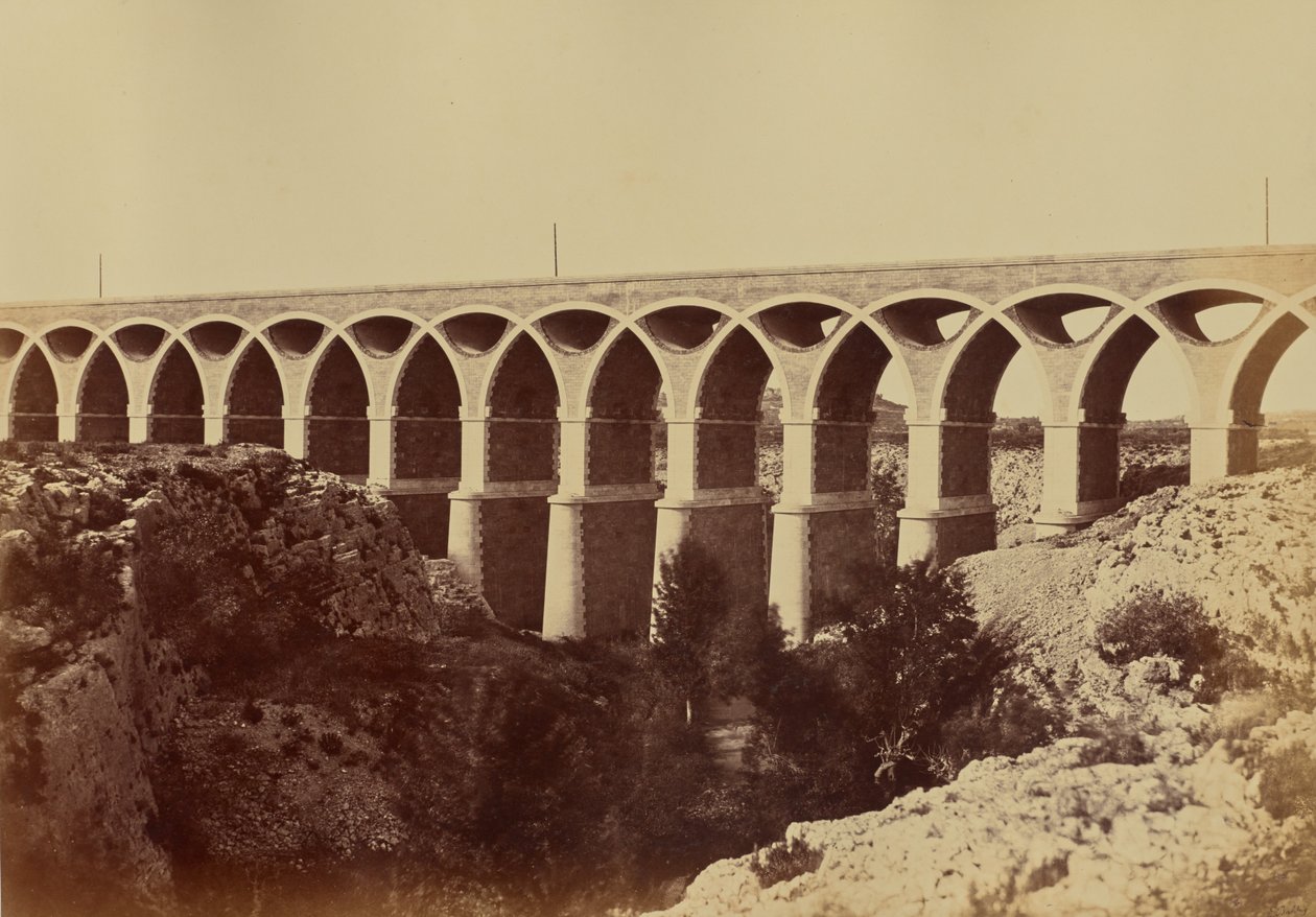 Viadotto di Saint-Chamas da Édouard Baldus