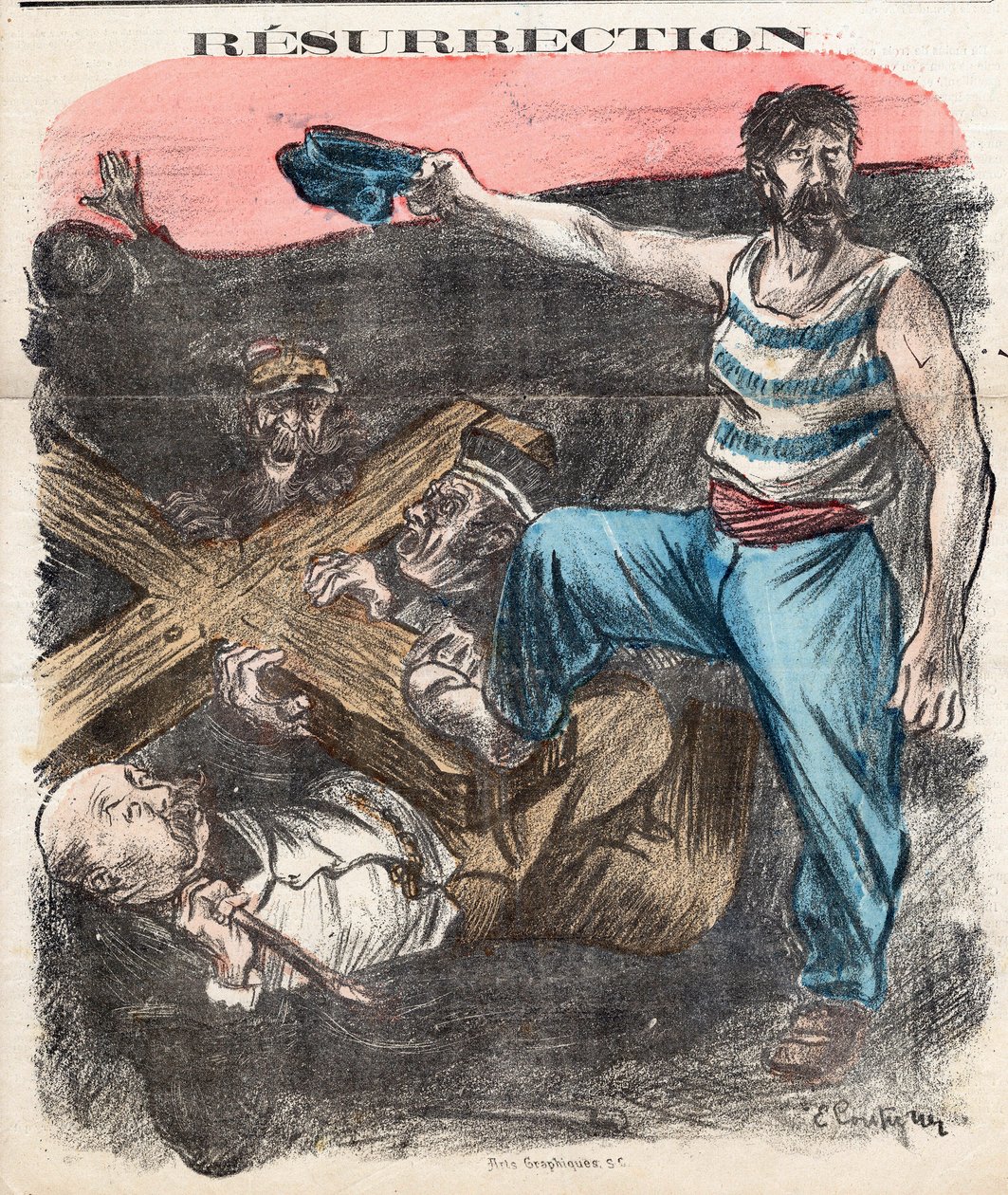 Copertina di "The Socialist Chambard", numero 71, Satirico a colori da Edouard Couturier