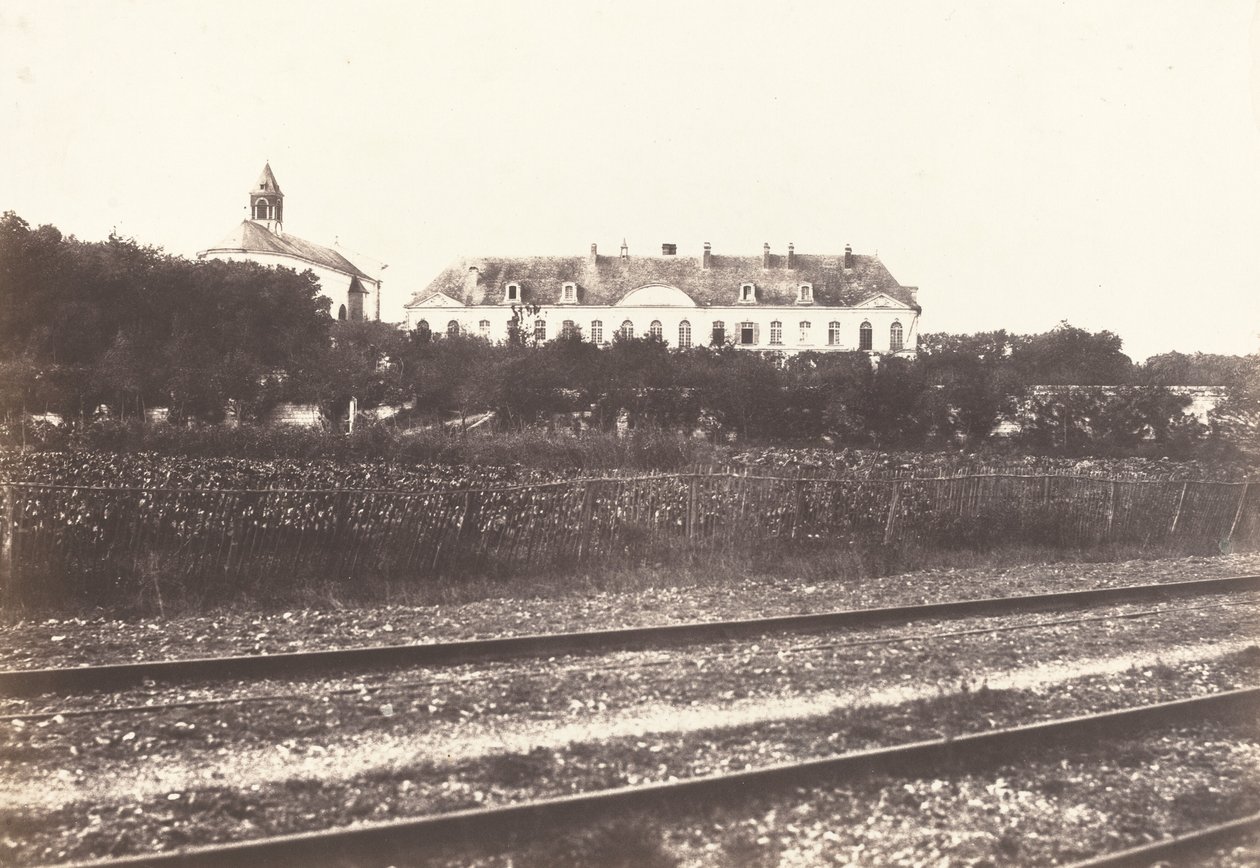 Abbazia del Gard vicino ad Abbeville da Edouard Denis Baldus