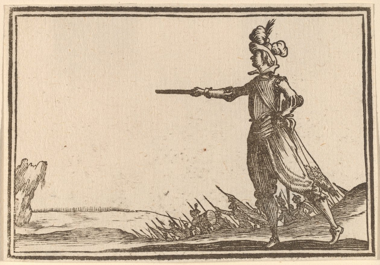 Comandante militare a piedi da Edouard Eckman after Jacques Callot