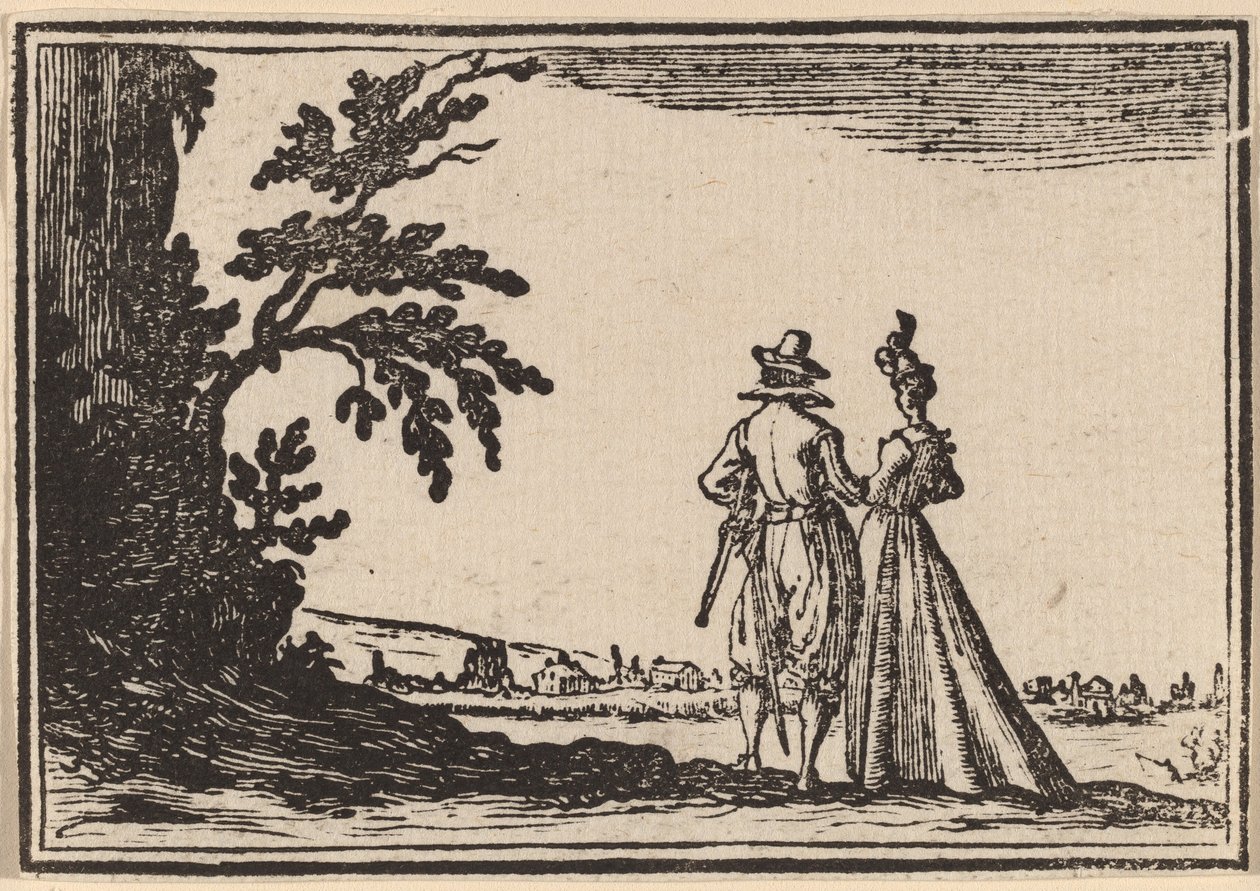 La Passeggiata da Edouard Eckman after Jacques Callot