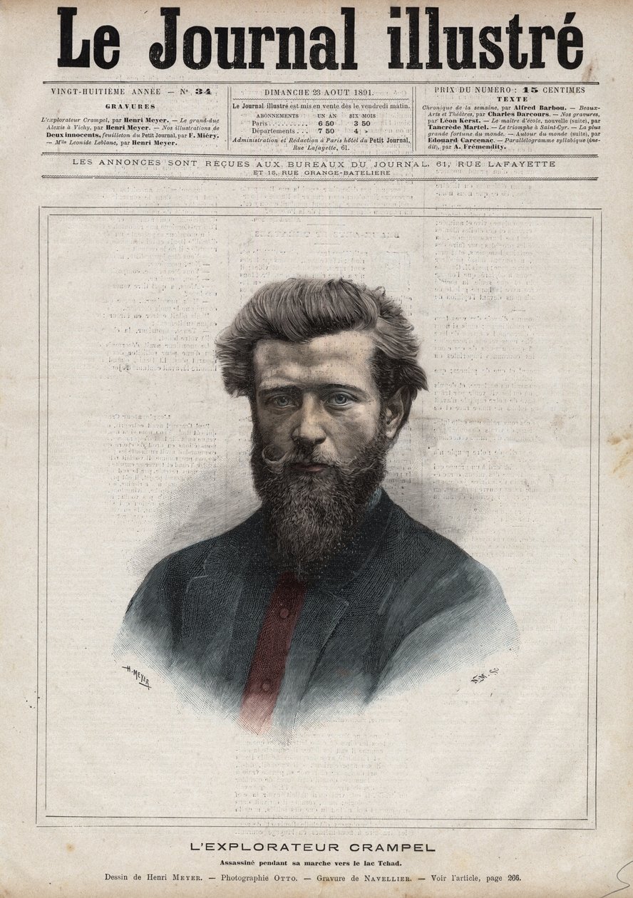Ritratto di Paul Crampel (1864-1891), esploratore francese dell