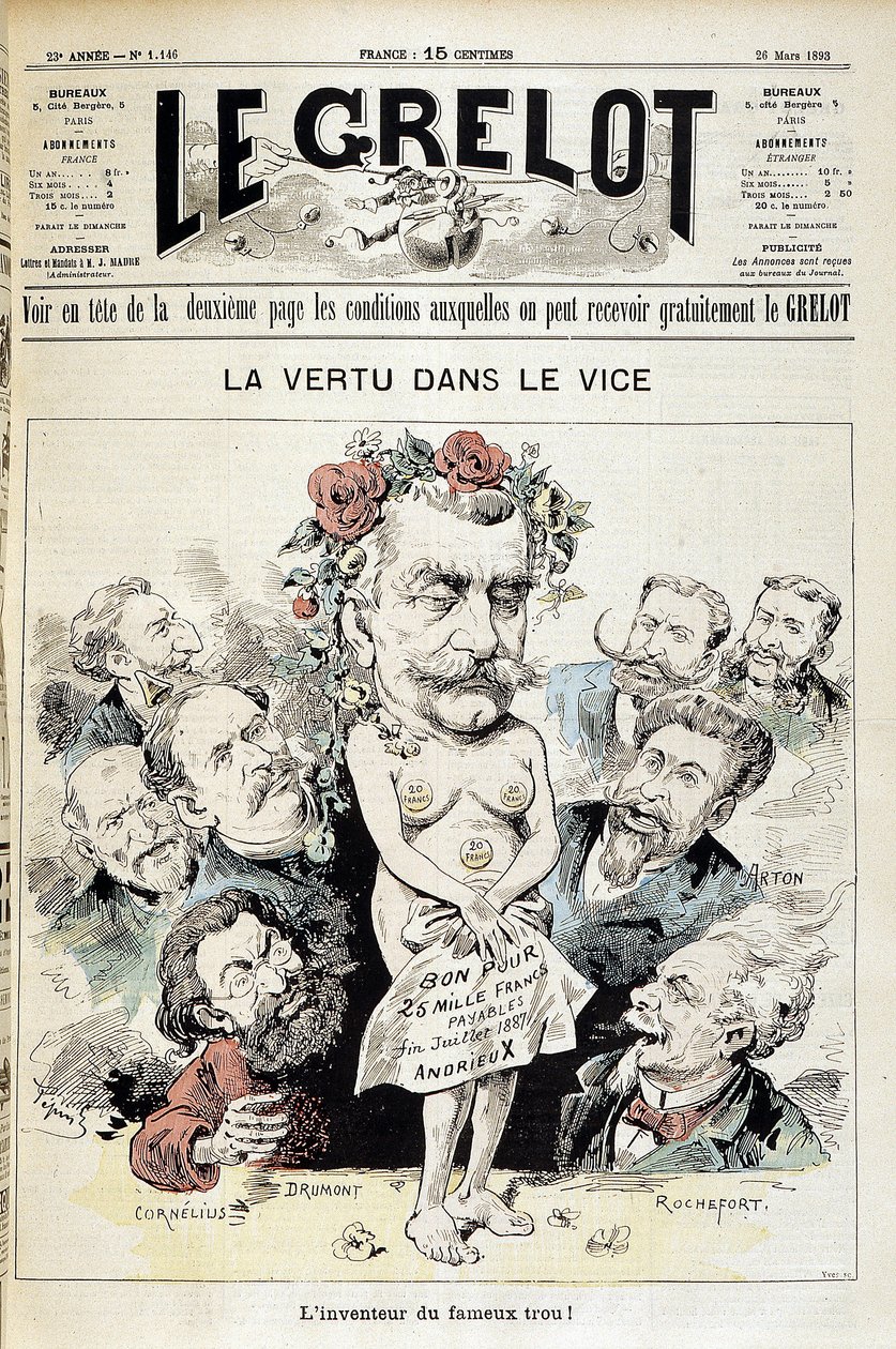 Caricatura sullo scandalo di Panama: 
