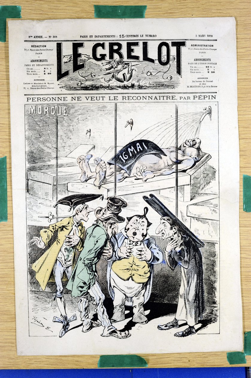 Copertina di "Le Grelot", numero 360, Satirico a Colori da Edouard Guillaumin Pepin