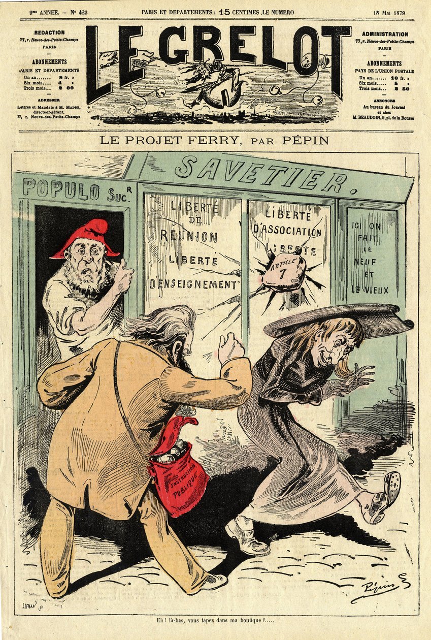 Copertina di Le Grelot, numero 423 da Edouard Guillaumin Pepin