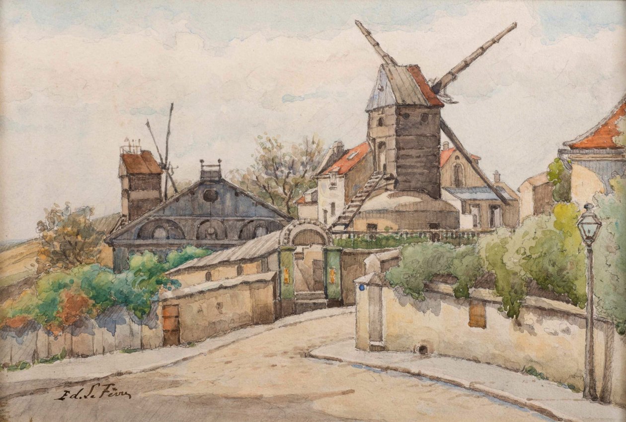 Le Moulin de la Galette (ca. 1895) da Edouard Lefèvre