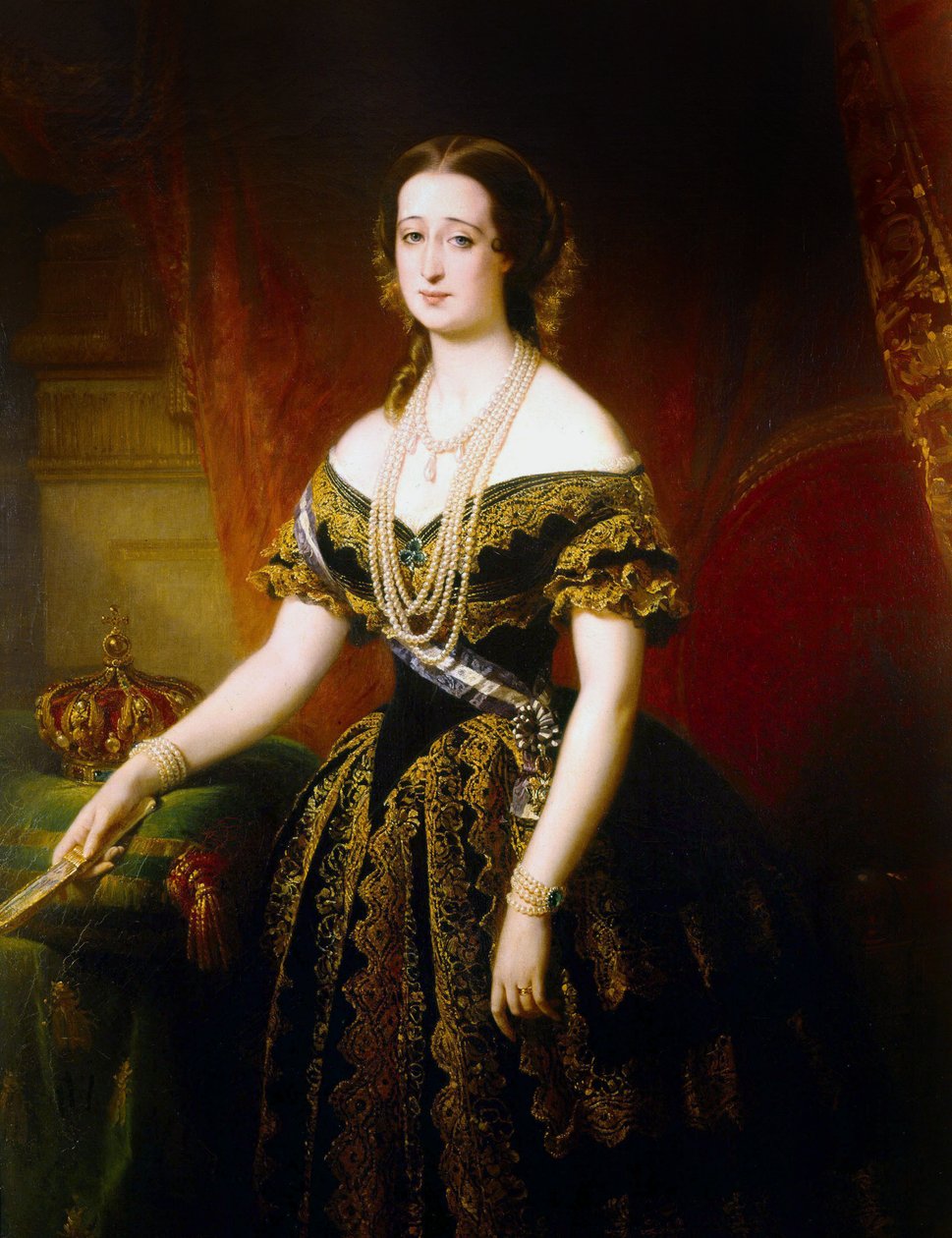 Imperatrice francese Eugenia da Edouard Louis Dubufe