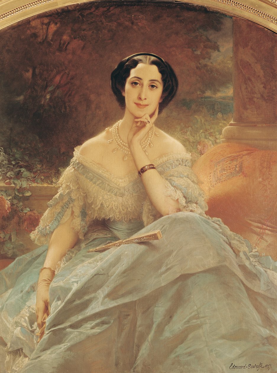 Ritratto della Contessa di Hallez-Claparede, 1857 da Edouard Louis Dubufe