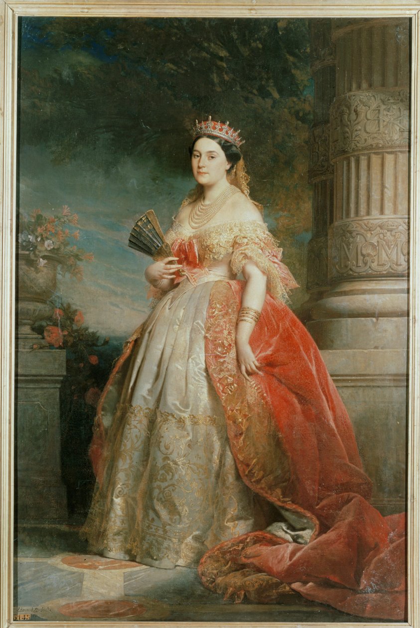 La principessa Mathilde, figlia di Napoleone ... (dipinto su tela) da Edouard Louis Dubufe