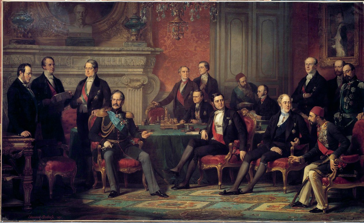Il Congresso di Parigi dal 25 febbraio al 30 marzo 1856 alla fine della guerra di Crimea da Edouard Louis Dubufe