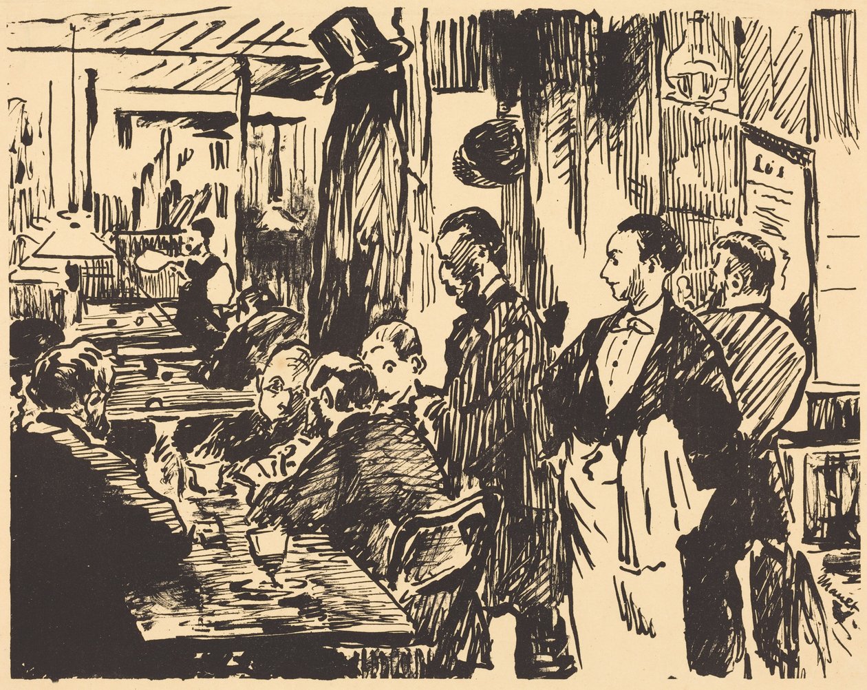 Al bar (Au café) da Édouard Manet