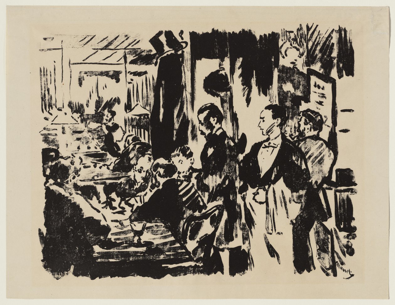 Al caffè da Édouard Manet