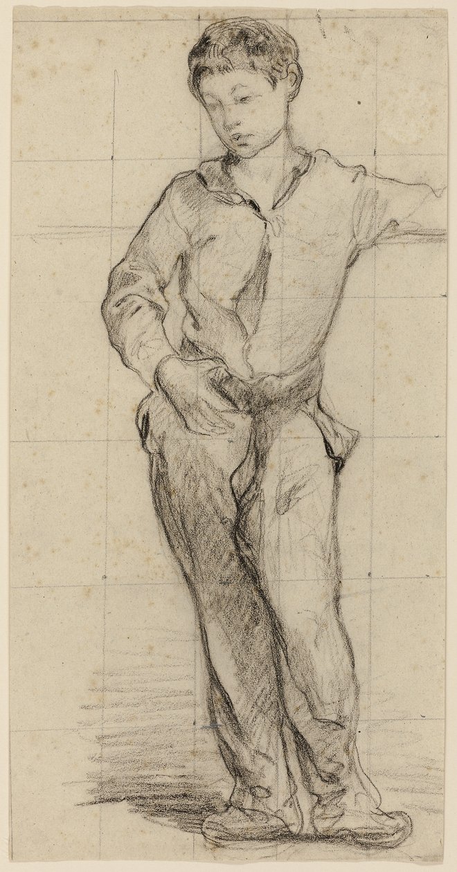 Giovane uomo in piedi (Léon Leenhoff) (recto), 1864-65 da Édouard Manet