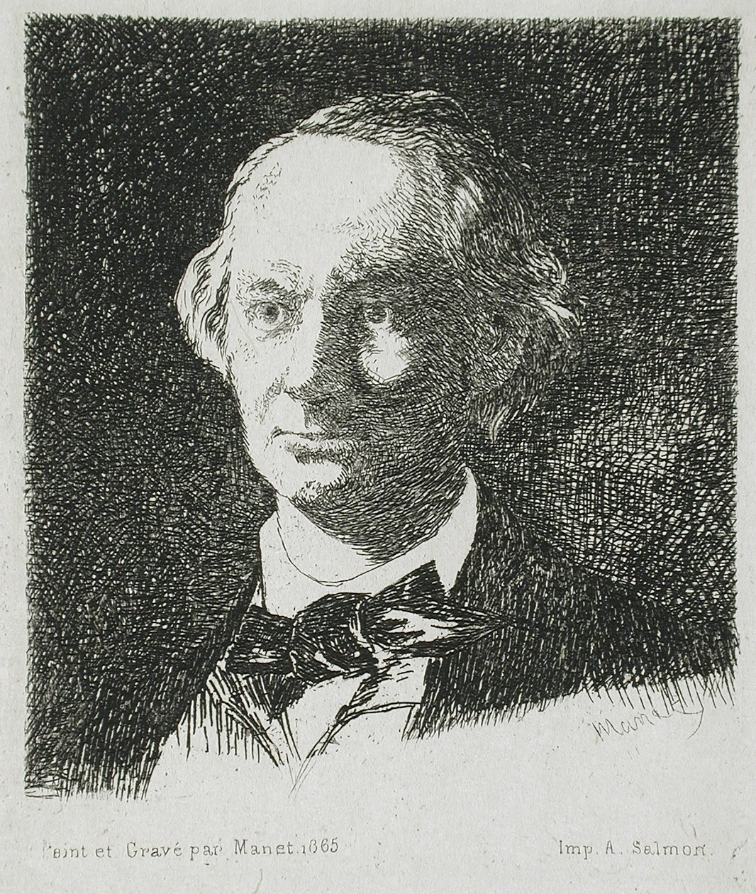 Baudelaire di fronte da Édouard Manet