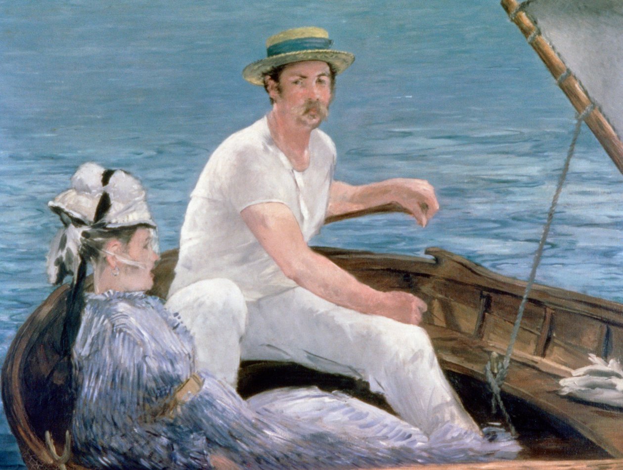 In barca, 1874 da Édouard Manet
