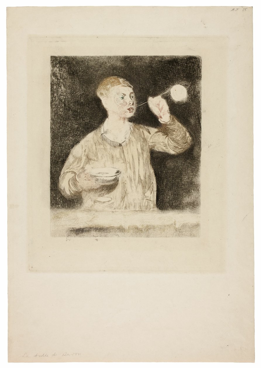 Ragazzo che Soffia Bolle di Sapone da Édouard Manet