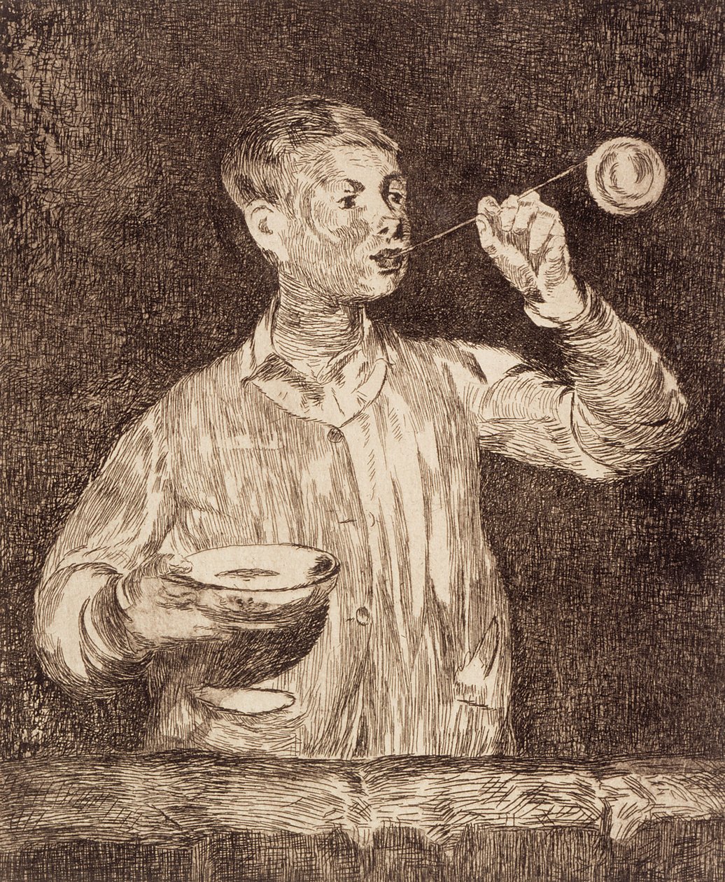 Ragazzo che soffia bolle di sapone da Édouard Manet