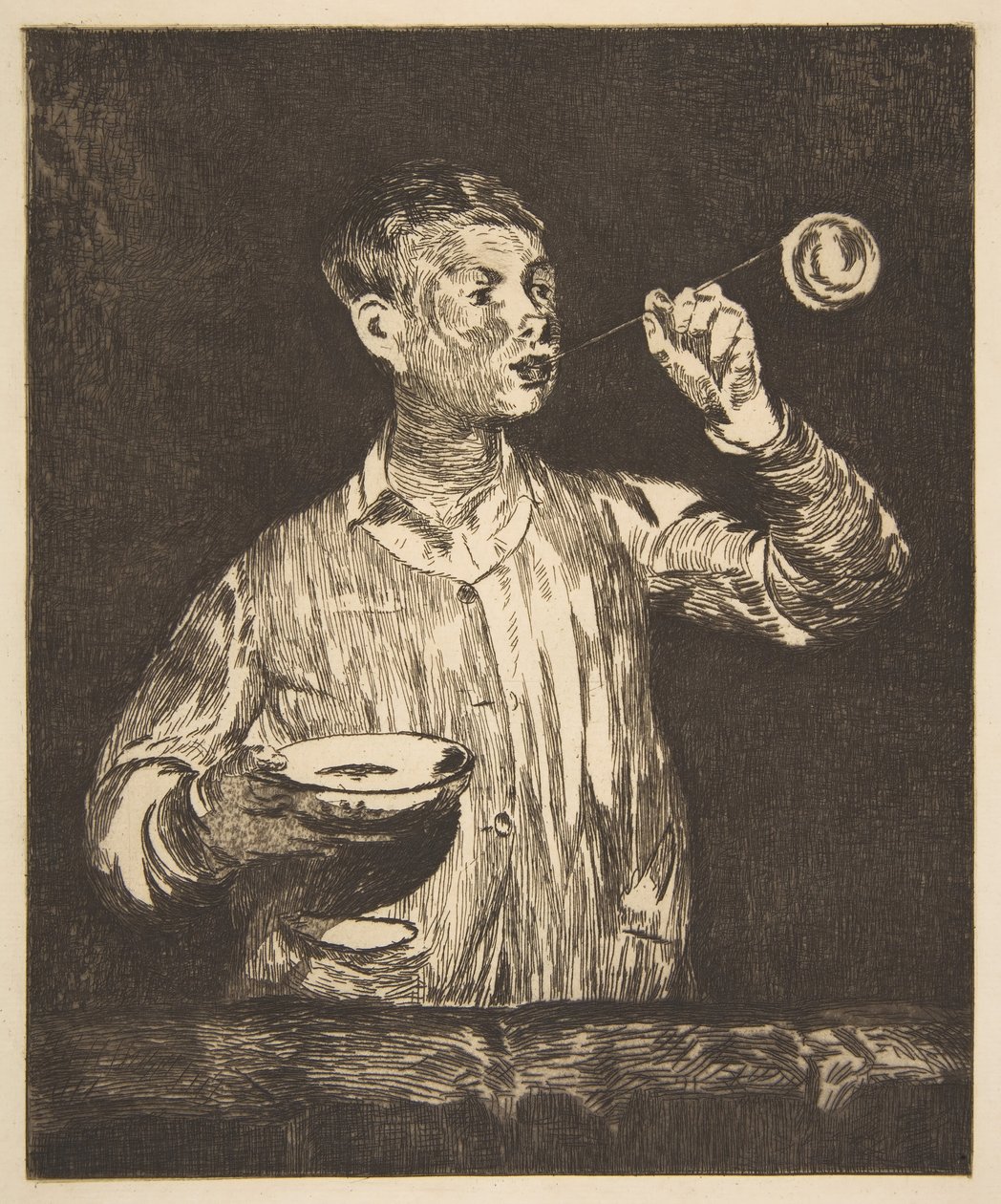 Ragazzo con bolle di sapone da Édouard Manet