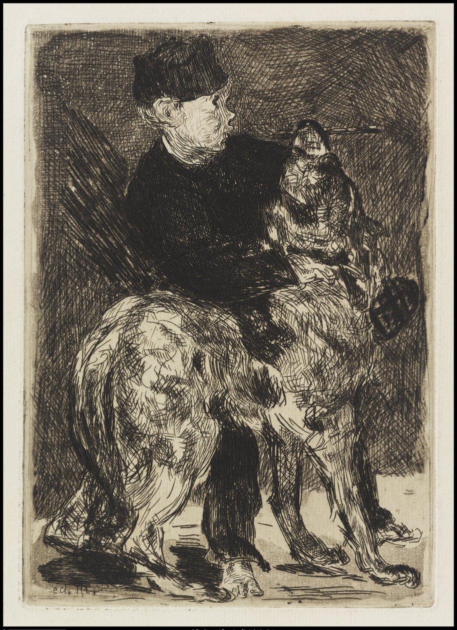 Ragazzo con un cane, 1862 da Édouard Manet
