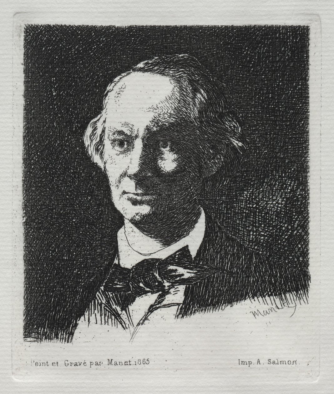 Charles Baudelaire, 1869 da Édouard Manet