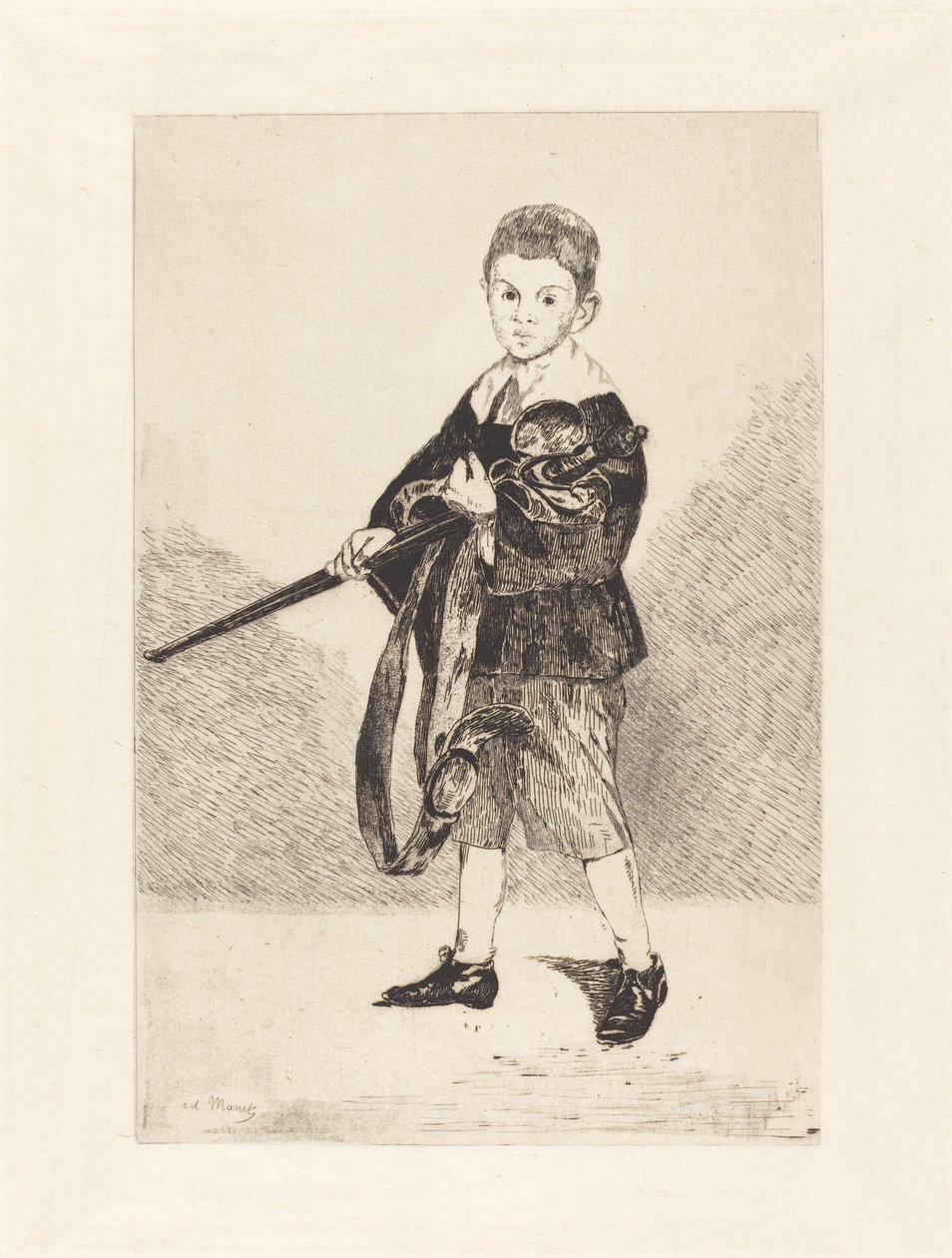 Bambino con spada, girato a sinistra da Édouard Manet