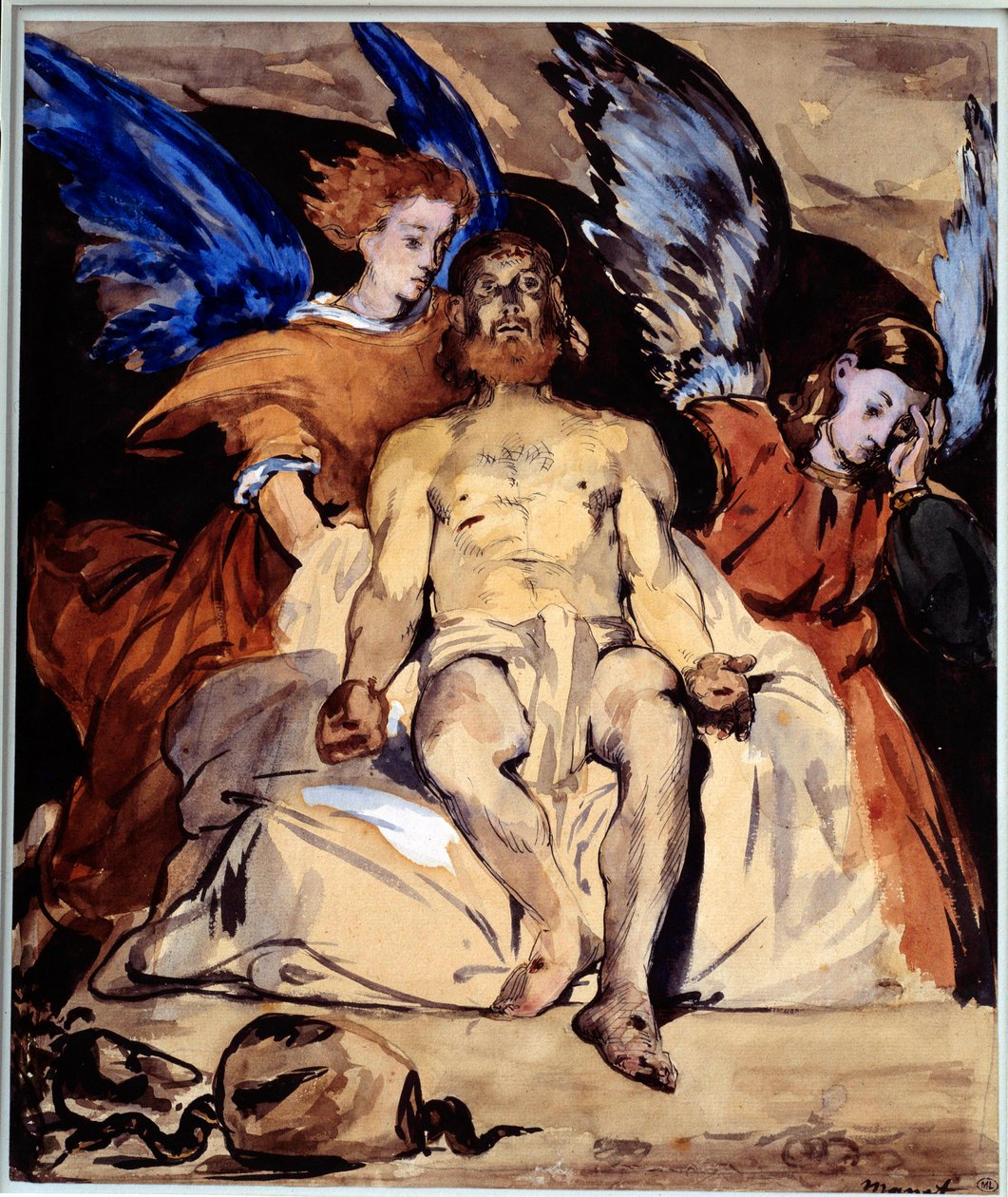 Cristo con angeli da Édouard Manet