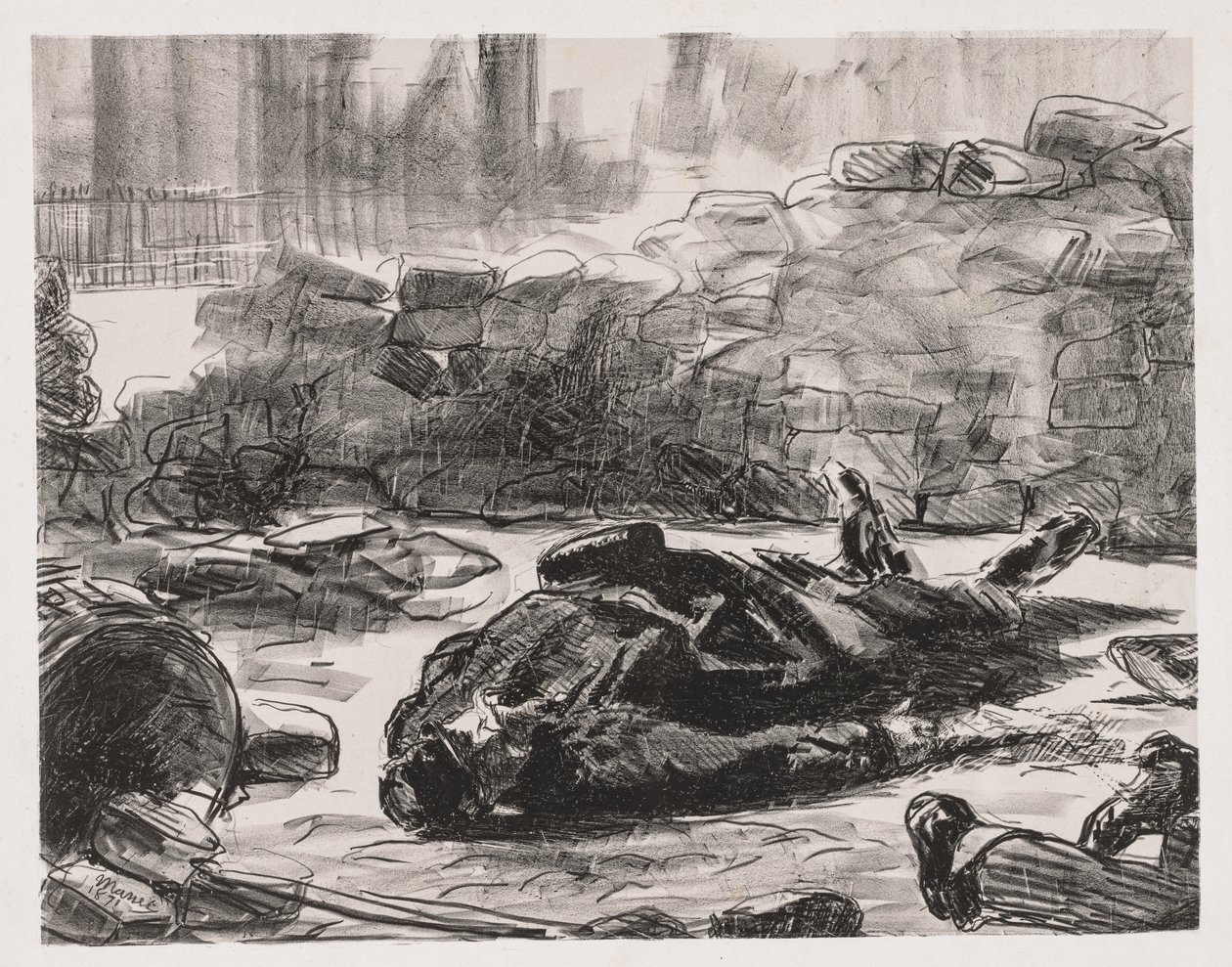 Guerra civile (Scena della Comune di Parigi) da Édouard Manet