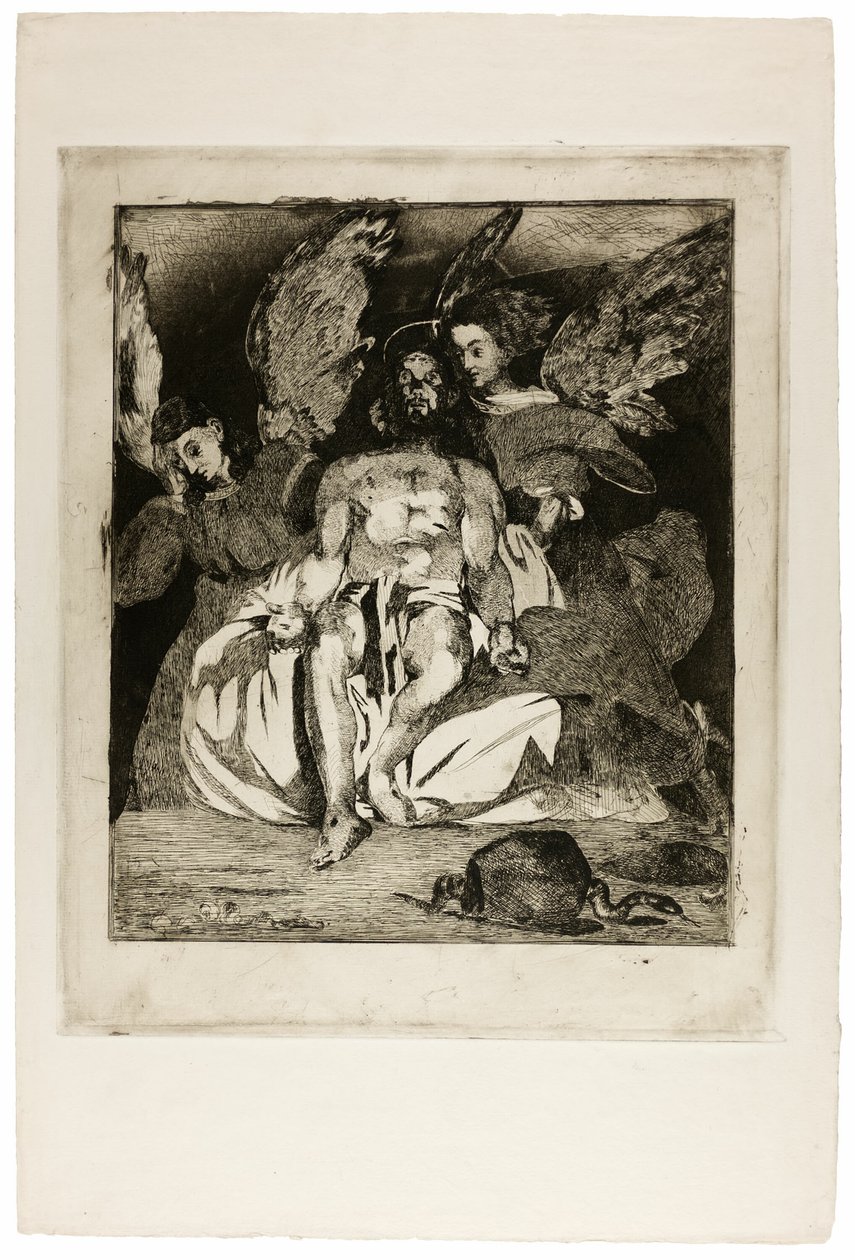 Cristo morto con angeli da Édouard Manet