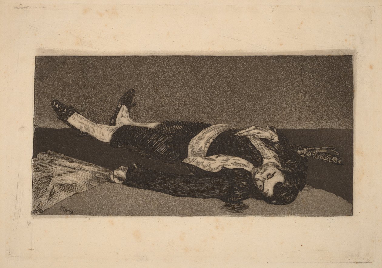 Dead Toreador (Torero morto) da Édouard Manet