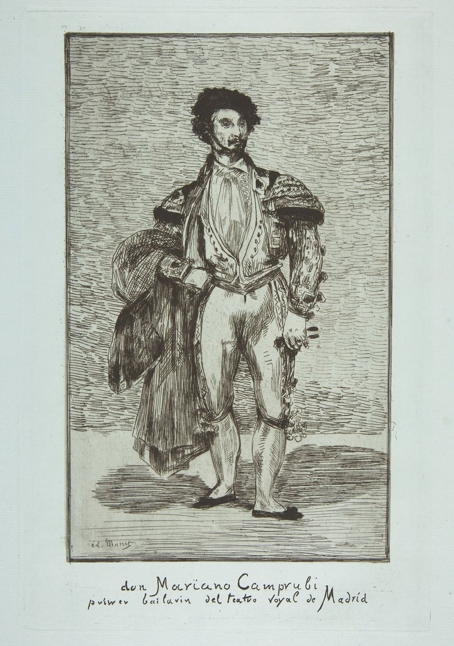 Don Mariano Camprubi Le Baïlarin, 1862-63 da Édouard Manet