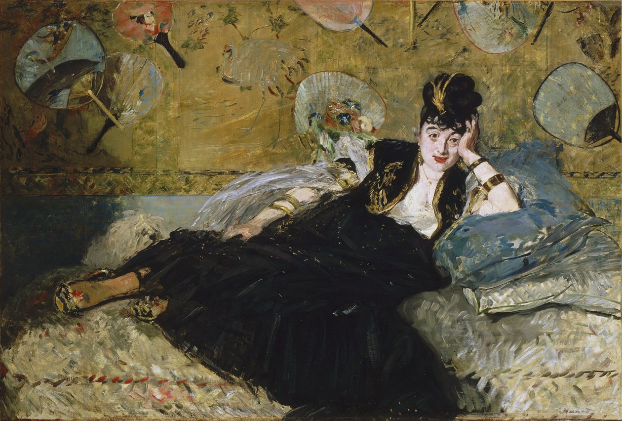 Francese:  La dame aux éventails Donna con ventagli da Édouard Manet