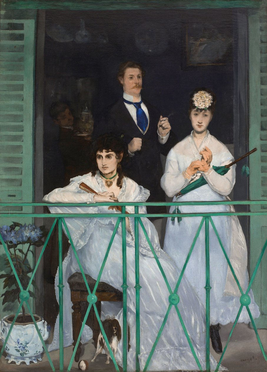 Francese:  Le balcon Il balcone da Édouard Manet