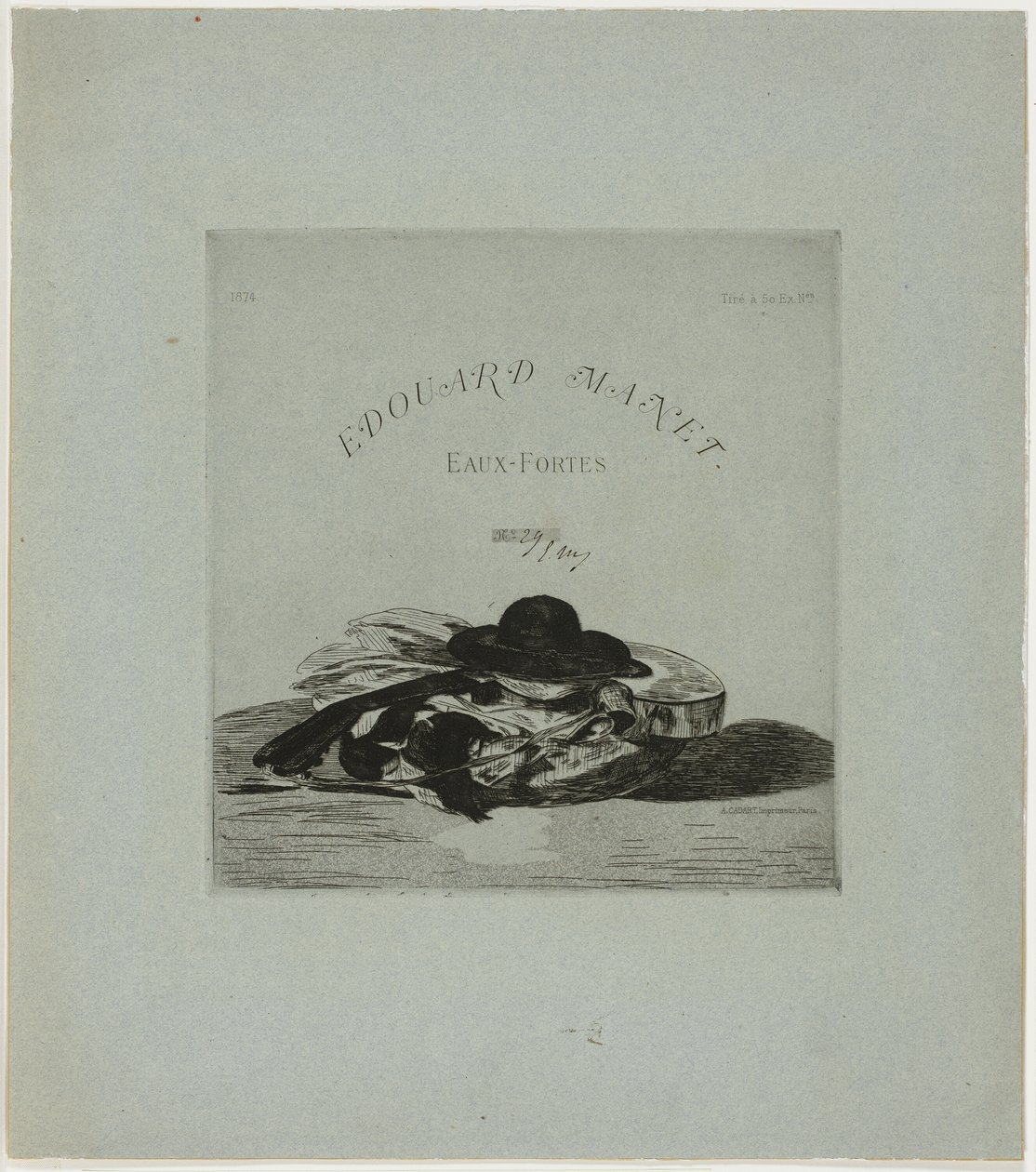 Cappello e chitarra, frontespizio dell