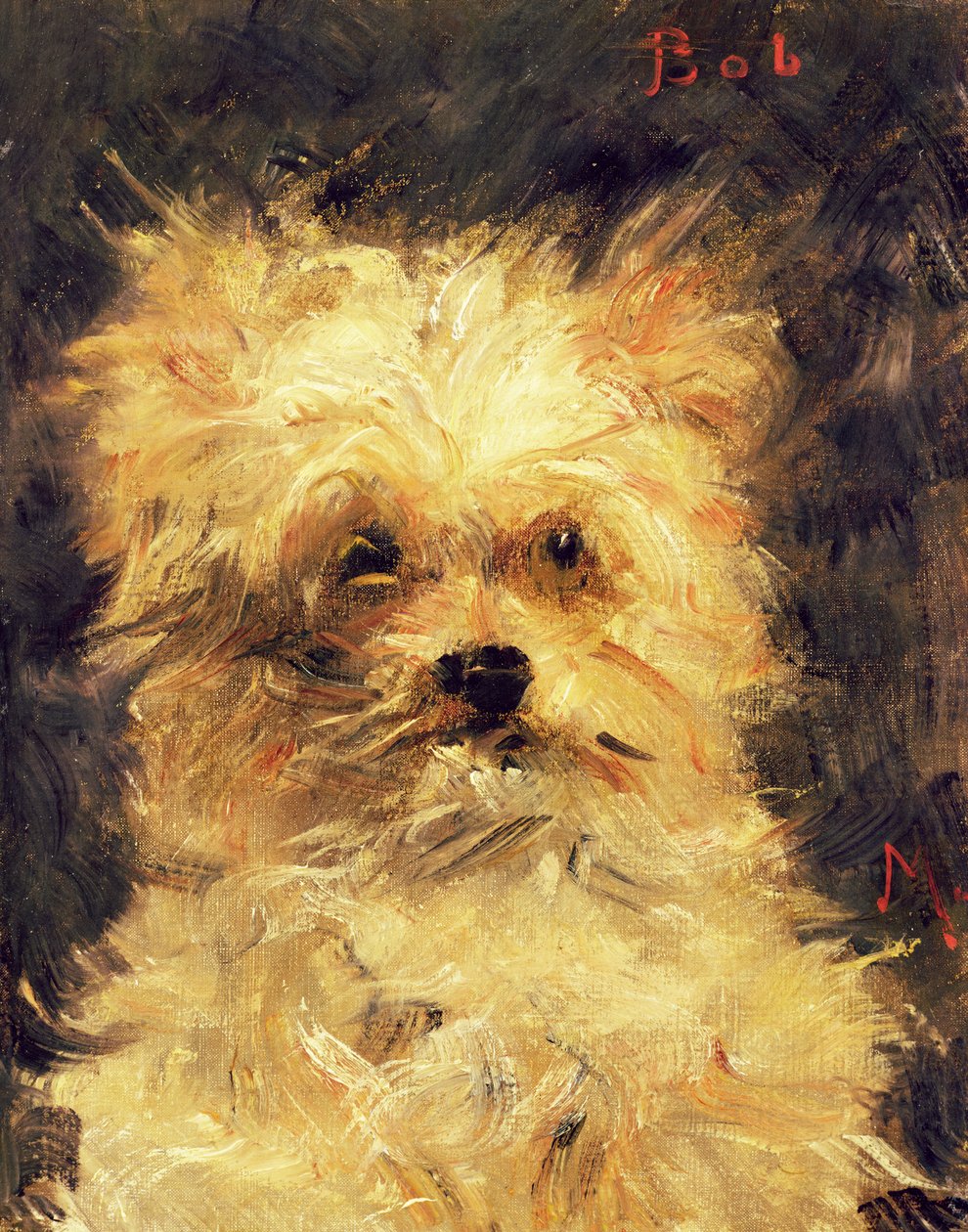 Testa di un cane - Bob, 1876 da Édouard Manet