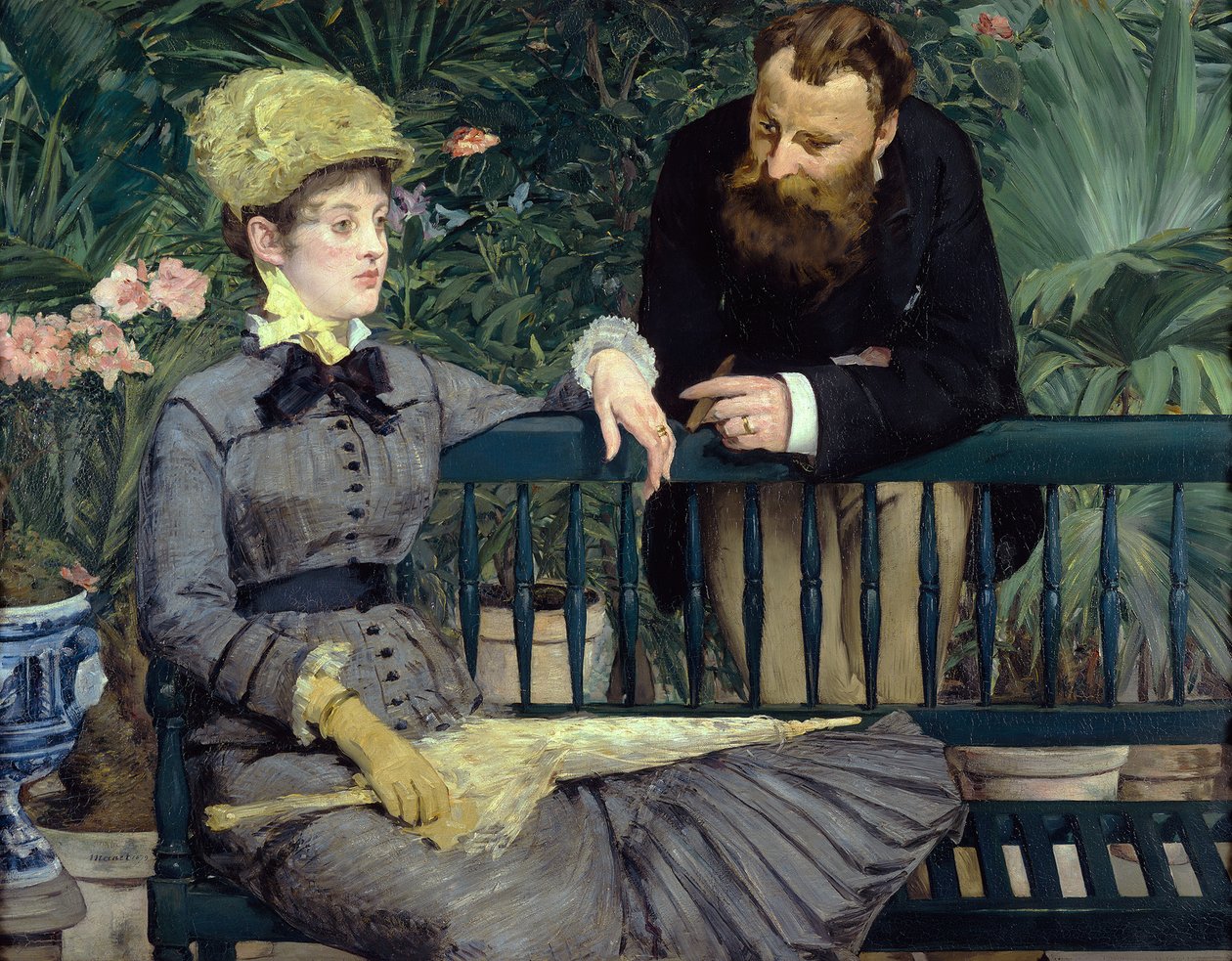Nella serra da Édouard Manet