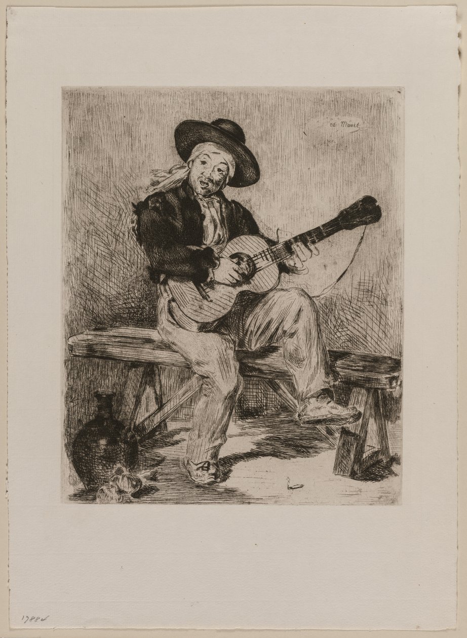 Le Guitarrero, 1861 da Édouard Manet